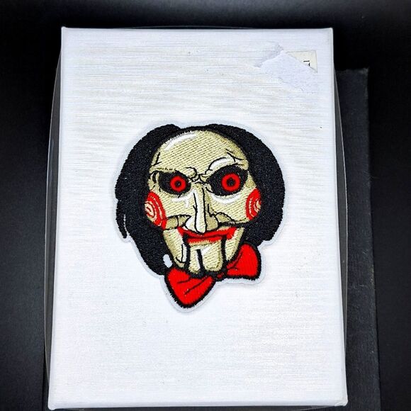 Jigsaw mask street iron on patch diy wearable art - Picture 1 of 3